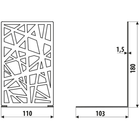 Support AD204, LINES, structure noire