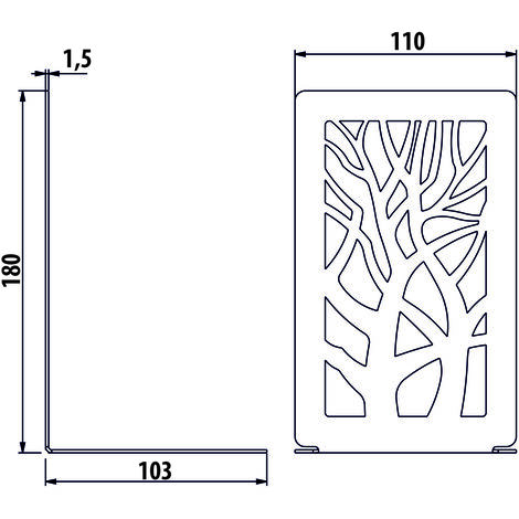 Support AD25, ARBRE, structure noire,