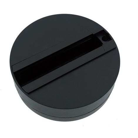 Support adaptateur spot LED monophasé - Noir