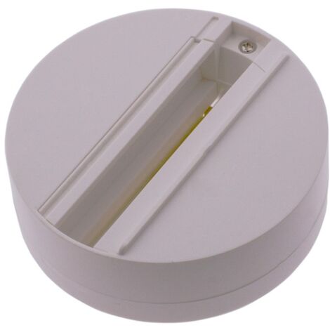 Support adaptateur spot LED rail triphasé - Blanc