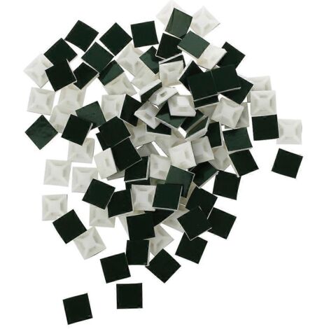 Support adhésif pour câbles 3mm, base auto-collante pour attaches de fils, lot de 100 pièces.