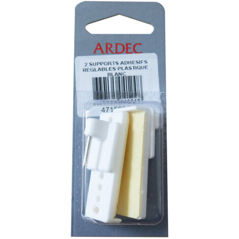 Support Adhésif Reglable Blanc  X2 - ARDEC