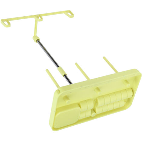 Support amovible 3 bobines pour machine à coudre, rangement fils et accessoires de couture jaune