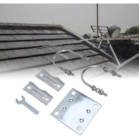 Support Antenne - Fixation Murale/Garage Haute Résistance en Aluminium - Set 2