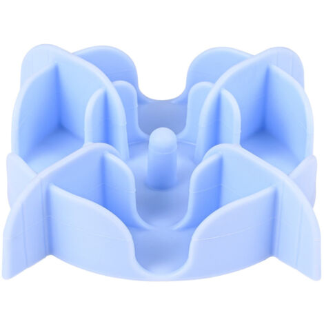 Support anti glouton S ø 13.5 cm bleu silicone  pour petit chien - zolux