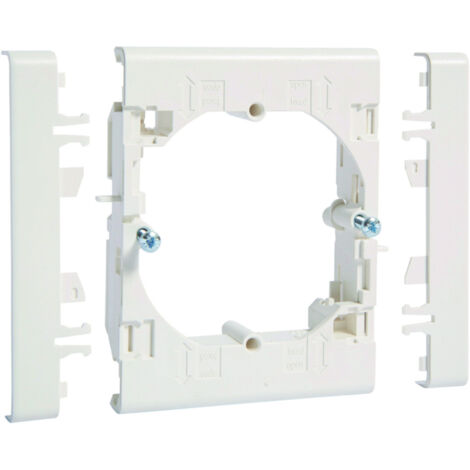 Support appareillage lifea entraxe 60mm pour LFF40/60090 RAL 9016 Pure HAGER LFF71U0909016