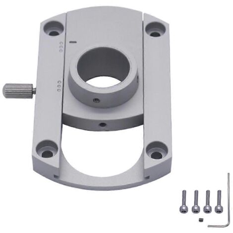 Support audio portable : plaque de fixation en aluminium, trou intérieur 20mm