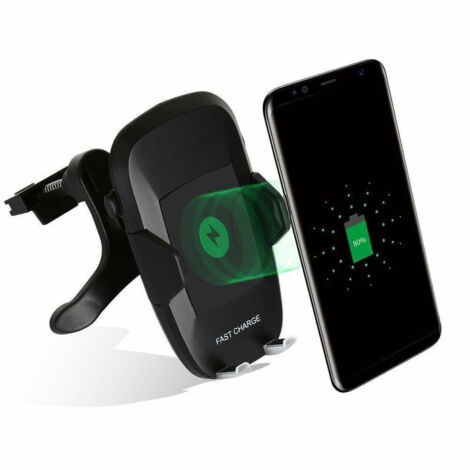 Support Auto Presa Aria Con Caricabatteria Wireless For Smartphone Linq C-q67