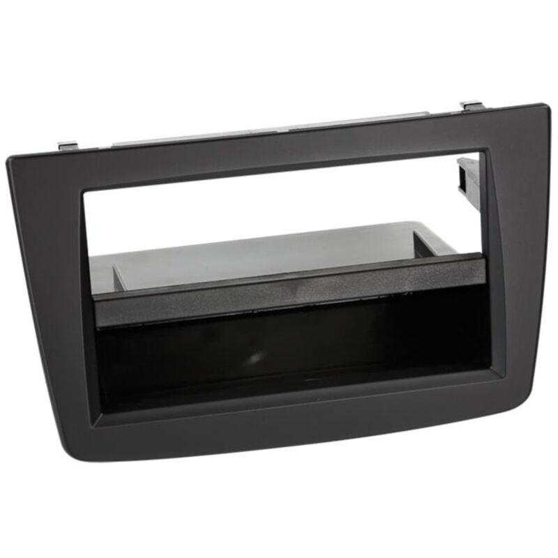 Support autoradio 1DIN compatible avec Alfa Romeo Mito ap13 noir - avec vide poche - Noir