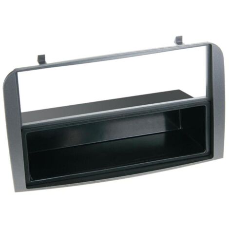 Support Autoradio 1Din compatible avec Alfa Romeo 147 GT Avec vide poche - argent fonce