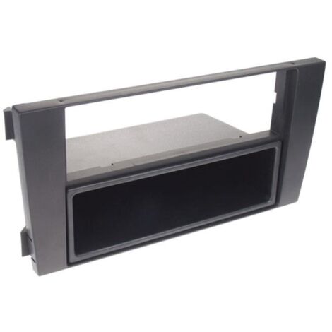 Support autoradio 1DIN compatible avec Audi A6 01-05 - Avec vide poche - Noir