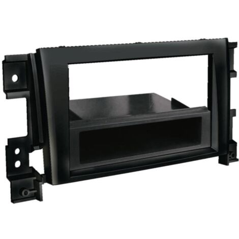 Support autoradio 1DIN compatible avec Suzuki Grand Vitara II ap05 Avec vide poche - Noir