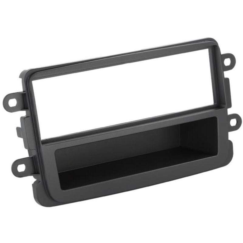 Support Autoradio 1Din compatible avec Dacia Dokker ap12 Gris fonce - Vide-poche