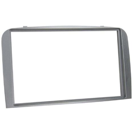 Support autoradio 2Din compatible avec Alfa Romeo 147 00-10 GT 04-10 argent clair