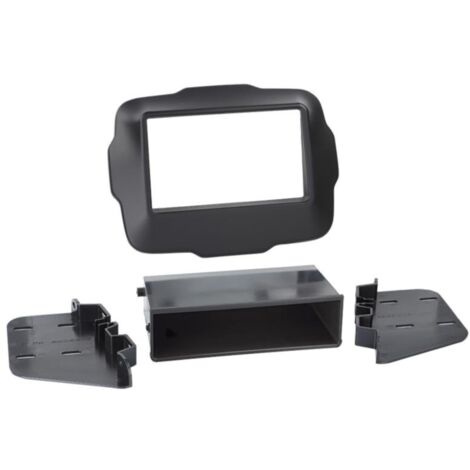 Support autoradio 2DIN compatible avec Jeep Renegade ap14 Noir