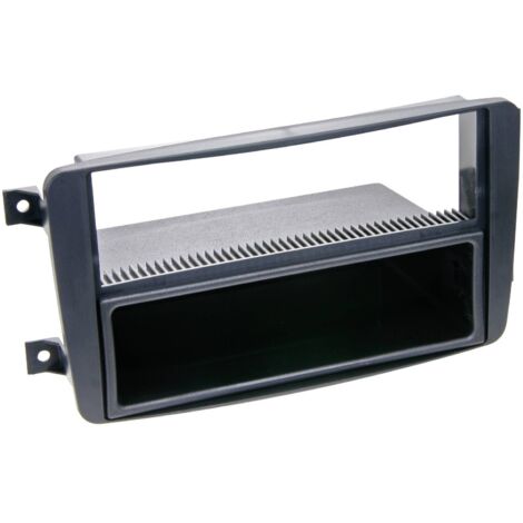Support autoradio 2DIN compatible avec Mercedes 00-07 Avec vide poche Noir - voir liste