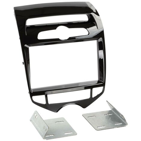 Support Autoradio compatible avec Hyundai IX20 10-18 avec cliem auto - Noir brillant