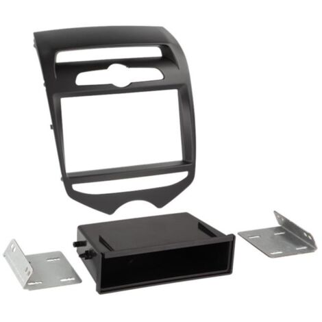 Support autoradio compatible avec Hyundai ix20 - Noir mat