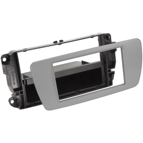 Support autoradio compatible avec Seat Ibiza 6j Gris Dublin 1Din