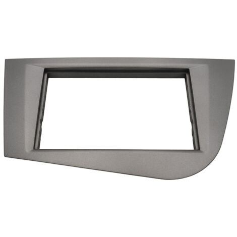 Support Autoradio compatible avec Seat Leon 05-12 - Argent Fonce