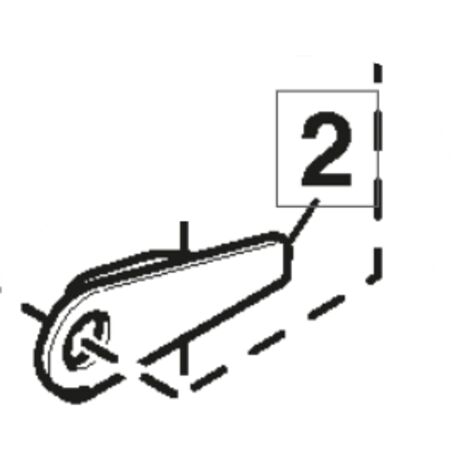 Support avant gauche tracteur de pelouse tondeuse ORIGINAL STIGA 1134-6214-01