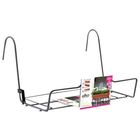 Support Balcon Elho Anthracite Fixation Robuste Jardinière Balcon - Elho
