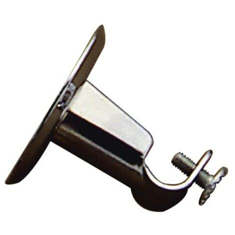 Support barre Ø 12 mm chromé plafond rond