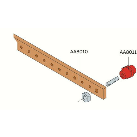Support Barre 20X5 Coffret SR2 (x5 pces) AA8011 ABB 600073