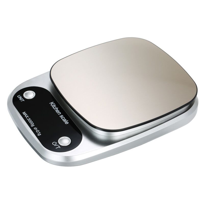 Balance de cuisine numérique de haute précision avec surface étanche 3 kg/0,1 g Balance de cuisson portable