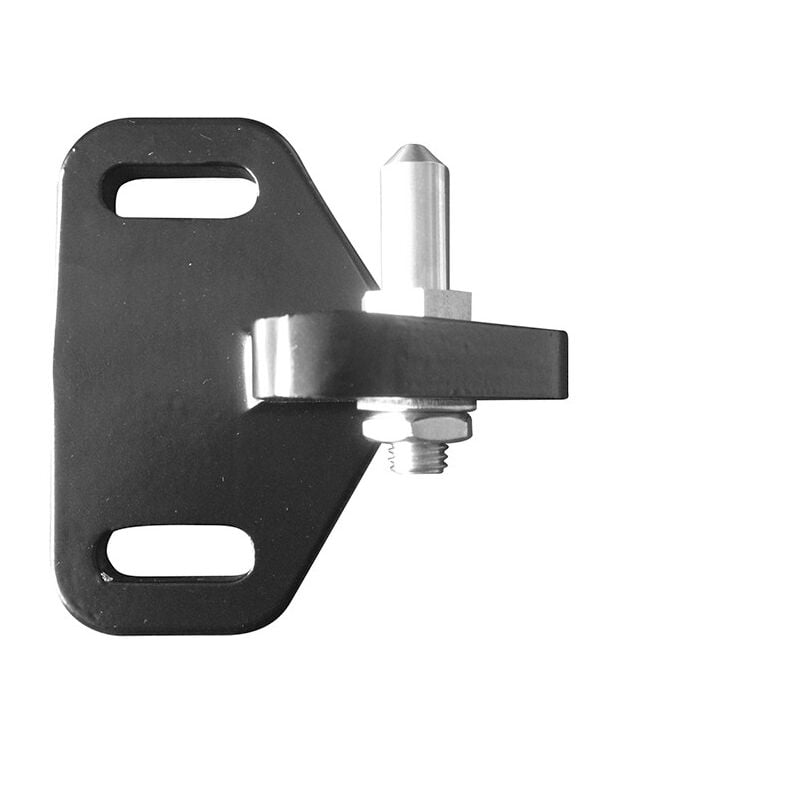 Support bas de régulateur de pente avec axe en Inox Finition: Noir Ral 9005 - Portac