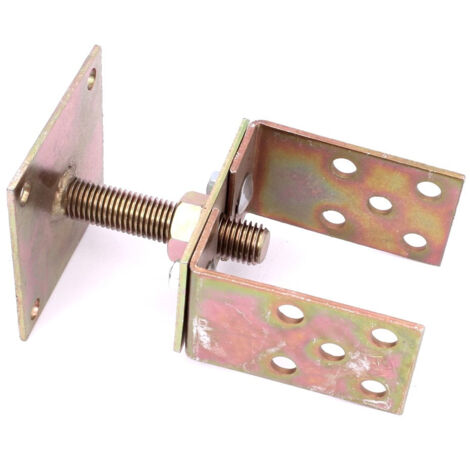 JARDIBRICODECO Support Base pour poteau, pied 2x hauteur et largeur 9-11cm