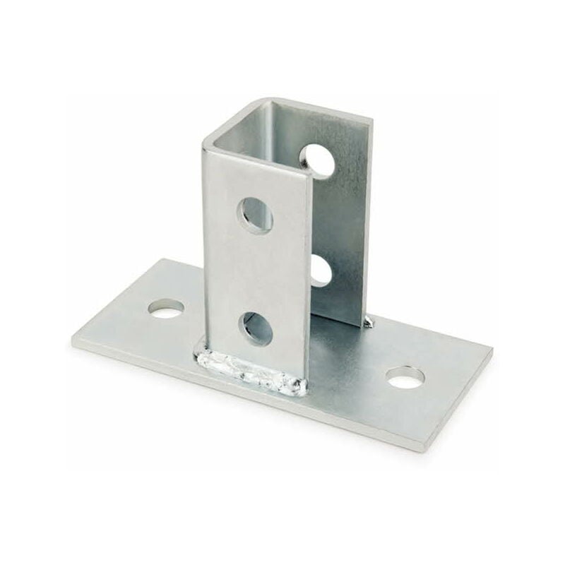 Support base rectangulaire 'u' Index trut - Zingué M12 (41/21-41/41) - Boite de 12