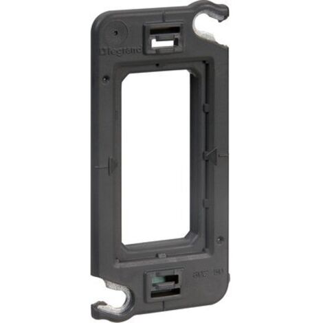 Legrand – Support universel BATIBOX à vis pour Mosaic, Céliane ou Soliroc 01 module – Fixation galvanisée – Installation verticale/horizontale – Pour encastrement