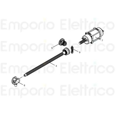 Support BENINCA' 9686873 avec escargot pour remplacement du moteur Bob
