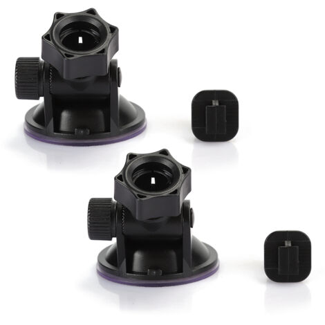 Support Bluetooth H3005A Mini Caméra de Tableau de Bord avec Haut-parleur, Support de Montage à Ventouse 55MM Rotatif (Sans Fente, 2 Pièces)