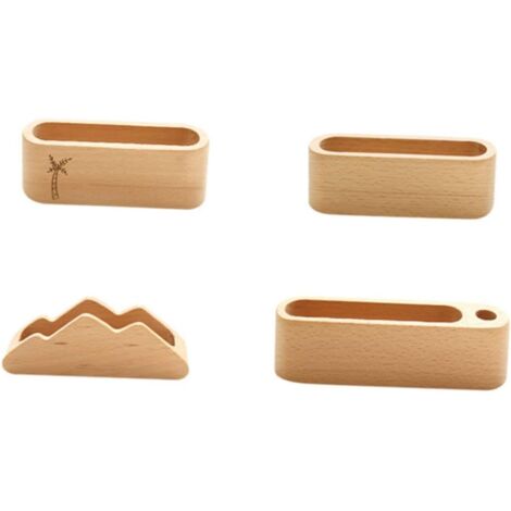 Support Bois Avec Porte-stylo Intégré Présentoir Pour Fête Organisateur De