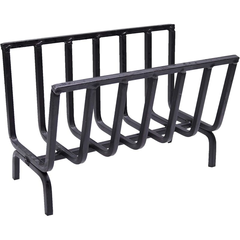 Fonderia Bongiovanni - Support à bois poêle à bois brasero en fer pour cheminée et barbecue choisissez la taille: 48x25x32 h cm