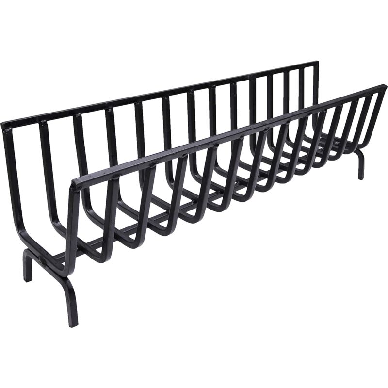 Fonderia Bongiovanni - Support à bois poêle à bois brasero en fer pour cheminée et barbecue choisissez la taille: 102x25x32 h cm