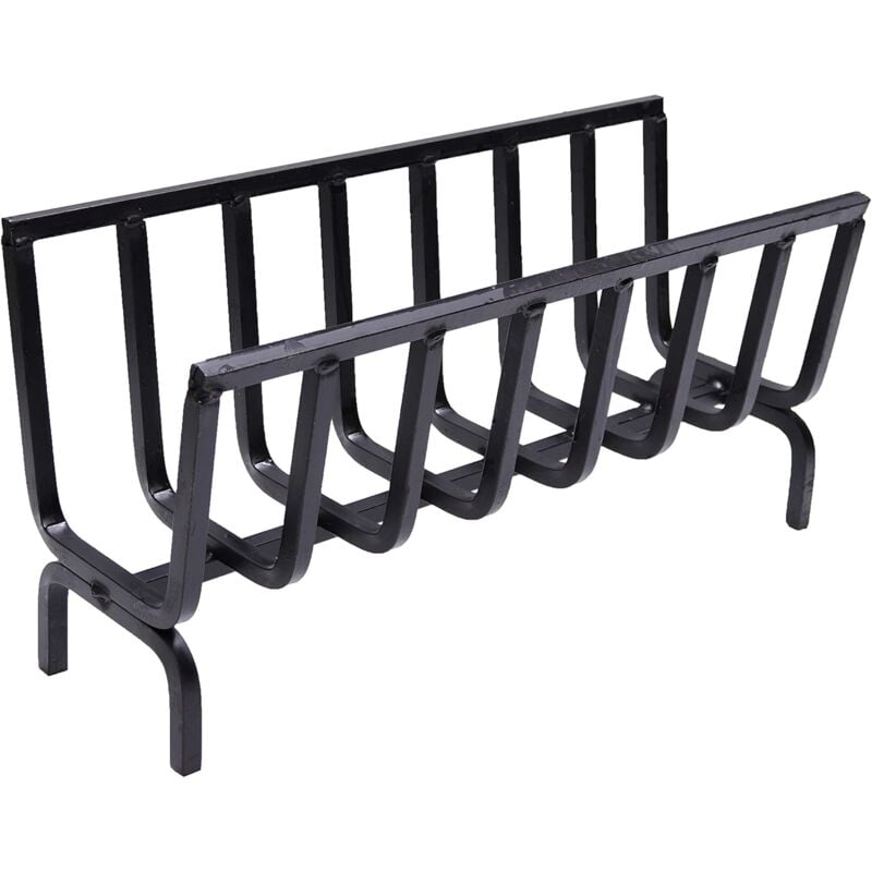 Fonderia Bongiovanni - Support à bois poêle à bois brasero en fer pour cheminée et barbecue choisissez la taille: 56x20x28 h cm