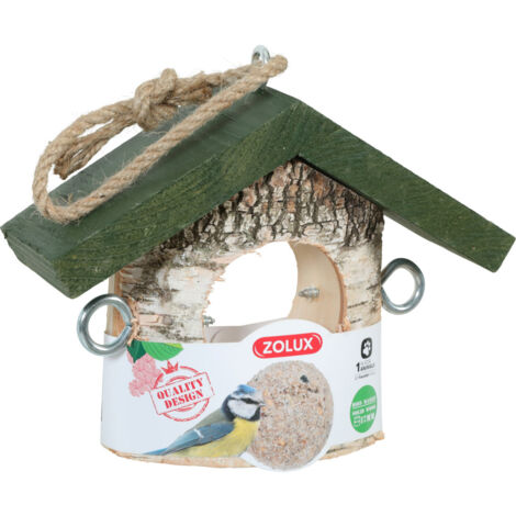 Support Boule de graisse en bois massif pour oiseaux - zolux