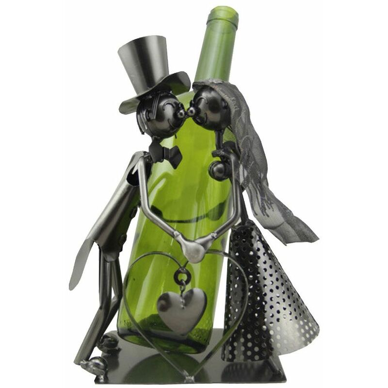 Enesco - Support bouteille de présentation - Les Mariés
