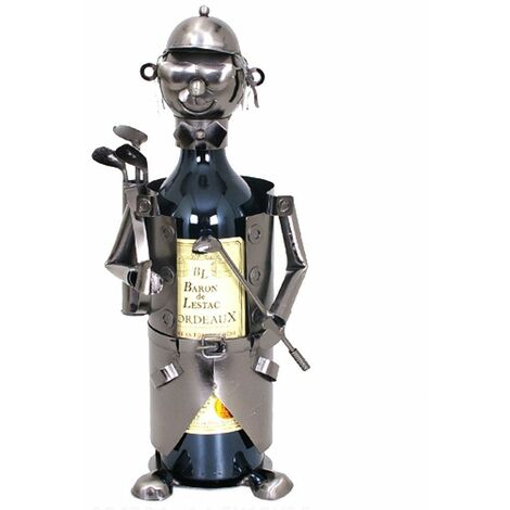 Support bouteille métallique Le Golfeur
