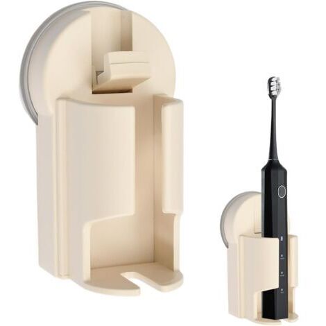 Support Brosse a Dents Électrique Porte Brosse à Dents Mural Porte-Brosses à Dents Ventouse, sans Perçage, Toothbrush Holder, Rangement Rasoir Accessoires Salle De Bain (Blanc, Lot De 2)