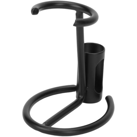 Support Brosse à Rasoir Noir Mat, Porte-Rasoir Anti-Dérapant, Support de Sèchage Rapide pour Salle de Bain