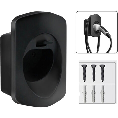 Support Câble Chargeur Voiture Électrique Type 2 - Fixation Murale pour Câble de Recharge IEC 62196-2 - Intérieur et Extérieur - 1 Pièce