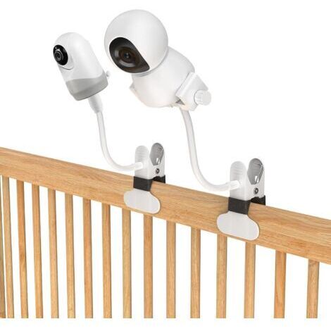 Support Camera Bebe, Support Babyphone Universel pour GHB/Vtech/ieGeek/Philips Majorité Caméra Bébé, Support Flexible avec Connexion à Vis 1/4, Support de Serrage Sécurité