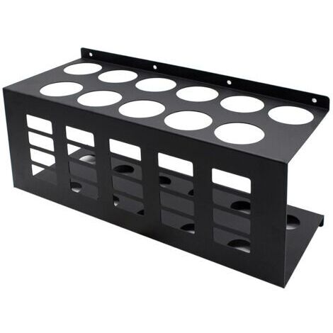 Support Cartouche Silicone, Support De Tube De Calfeutrage Mural, Support De Tube À Essai En Métal Durable, Support Mural pour Tubes pour Espace de Travail, Contenir 11 Tubes De Calfeutrage