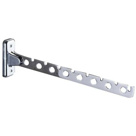 Support ceintres inclinable，pliable/incluant vis/chevilles ,argent