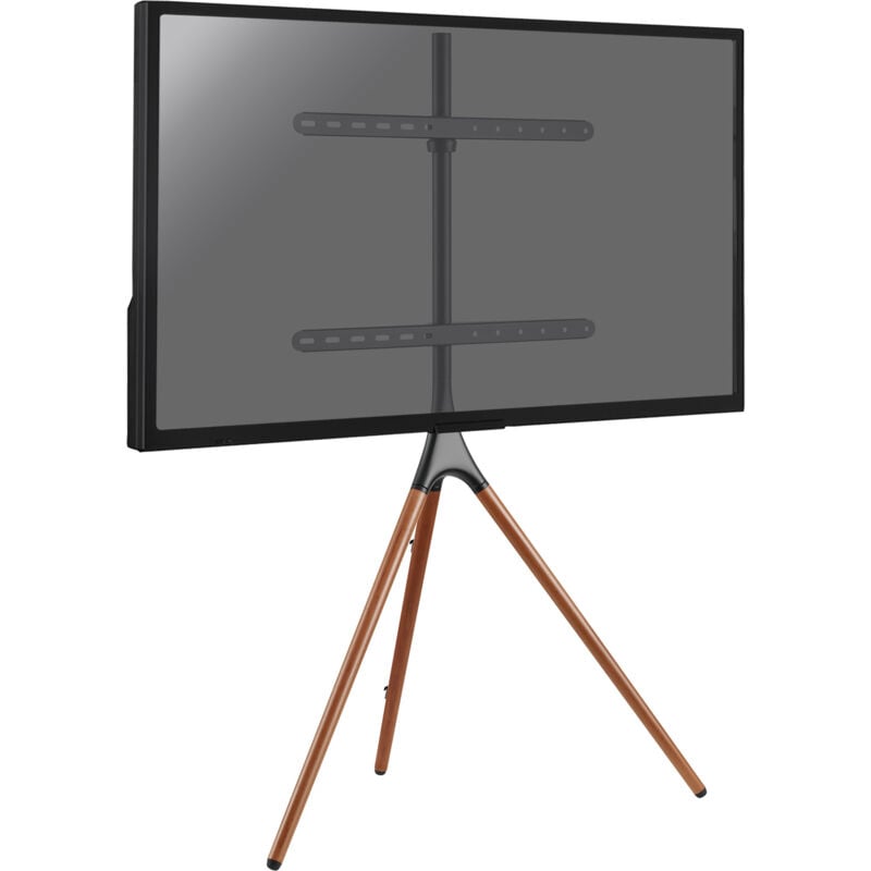 Support chevalet design scandinave pour tv 45''- 65'' noir/noyer