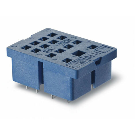 Support CI 10A 250V pour série 5534 bleu étrier métallique FINDER 9414SMA